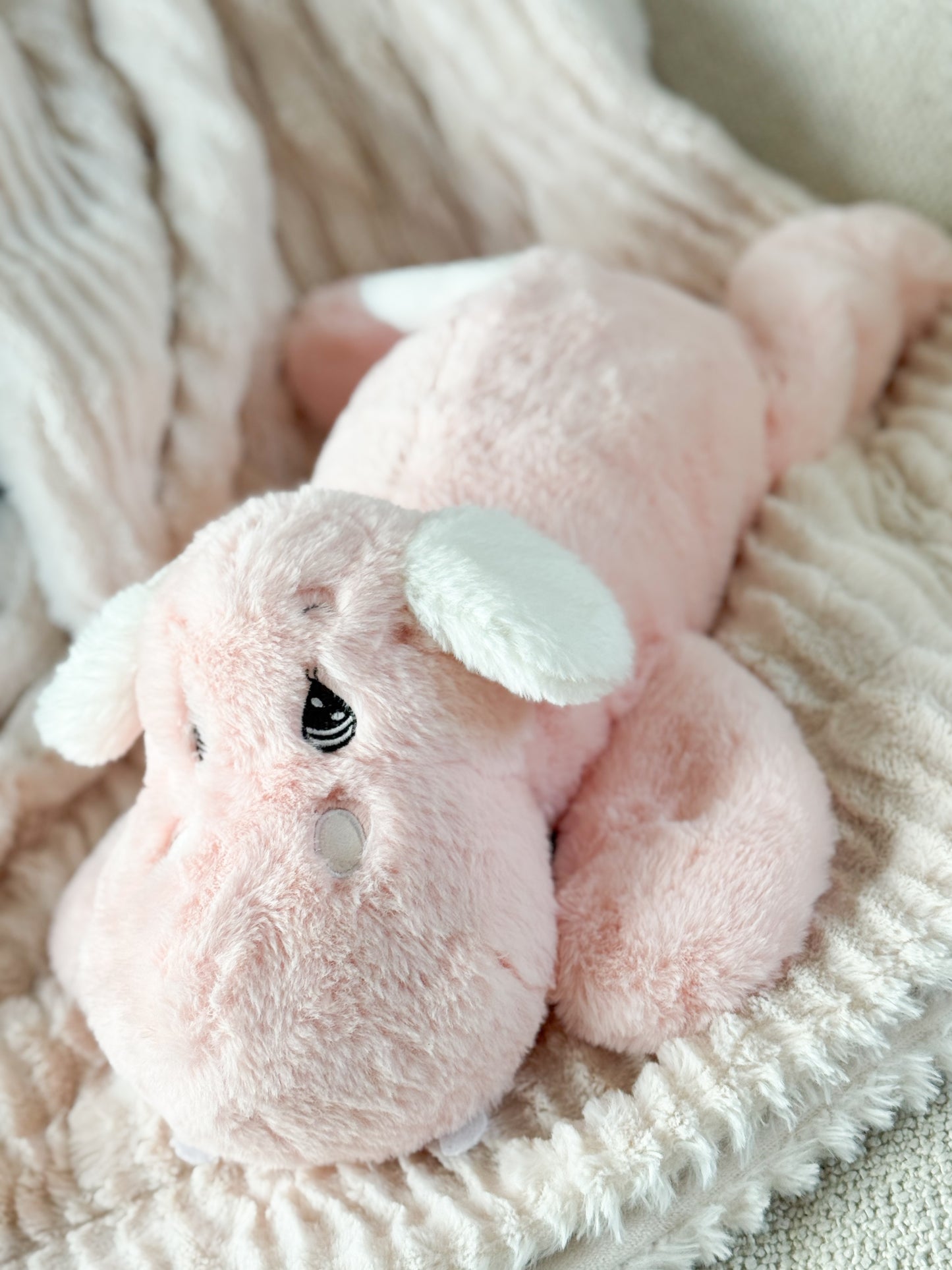 Weighted plush Hippopo the hippopotamus