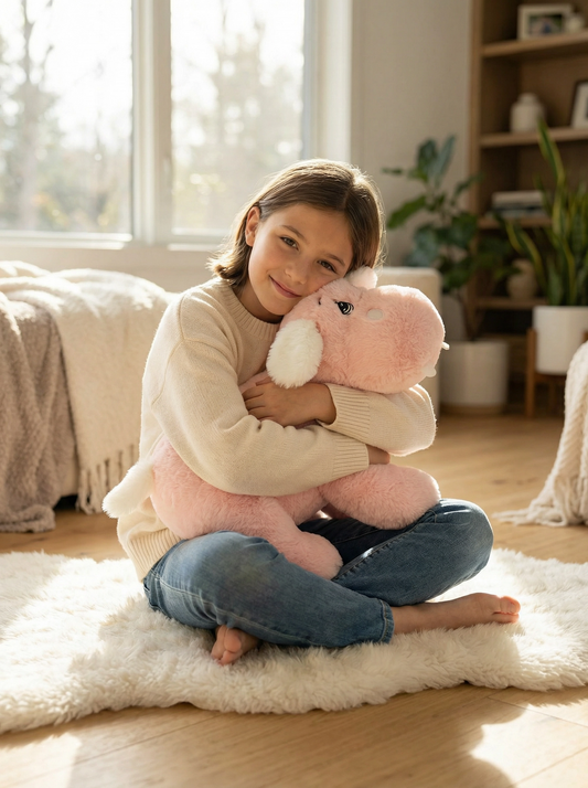 Peluche lestée Hippopo l'hippopotame