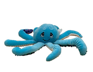 Mini peluche lestée Octa Blue la pieuvre 
